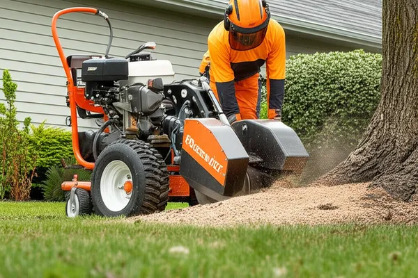 Stump grinding service